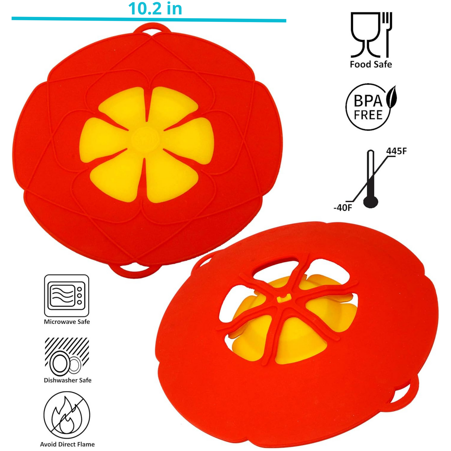 SPLASHSTOP Silicone Spill Stopper Lid (10.2 in)